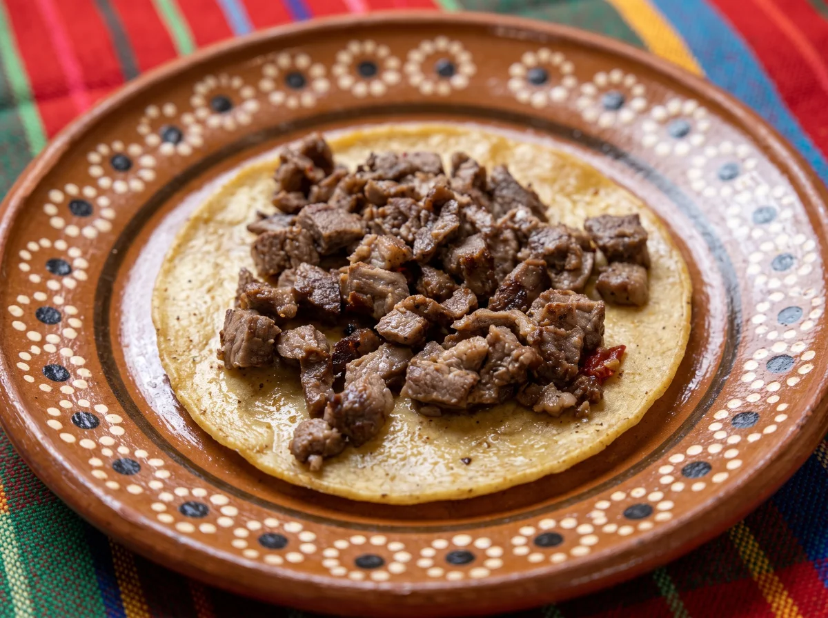 Taco de carne asada